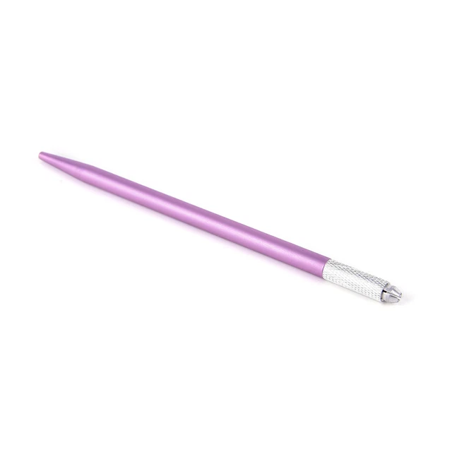 purple Microblading Tattoo Tools Permanent Makeup Eyebrow Tattoo Manual Pen-wf