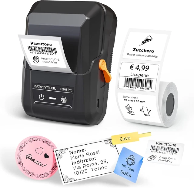 Etichettatrice Bluetooth SUPVAN T50M Plus - Stampa Etichette Fino A 50mm, App Con Icone, Senza Inchiostro - Foto 8