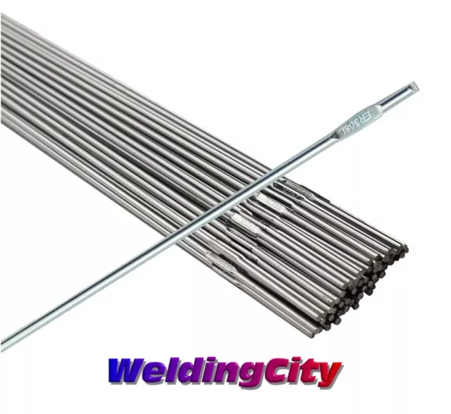 WeldingCity® 10-Lb ER308L Stainless Steel TIG Welding Rod 1/16 x 36" | US Seller