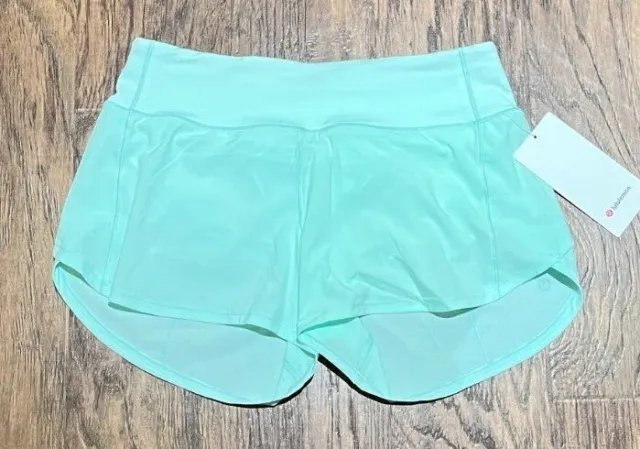 NEW Women Lululemon Speed Up Mid-Rise Lined Short 4 Kelly Green Size  6-8-10