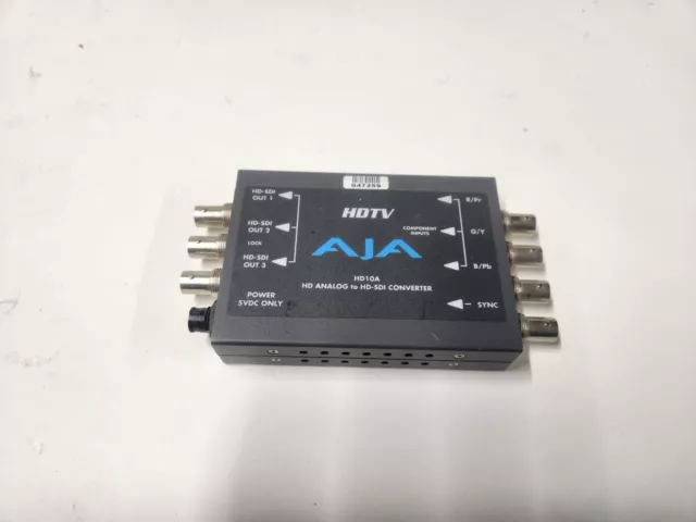 AJA HDTV  HD10A HD Analog to HD-SDI ANALOG TO DIGITAL HD CONVERTER