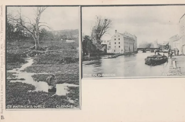 a irish tipperary history eire old antique postcard ireland clonmel