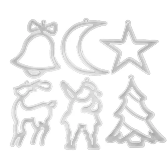 Molde de silicona decorativa árbol de Navidad Xms molde de silicona decoración navideña