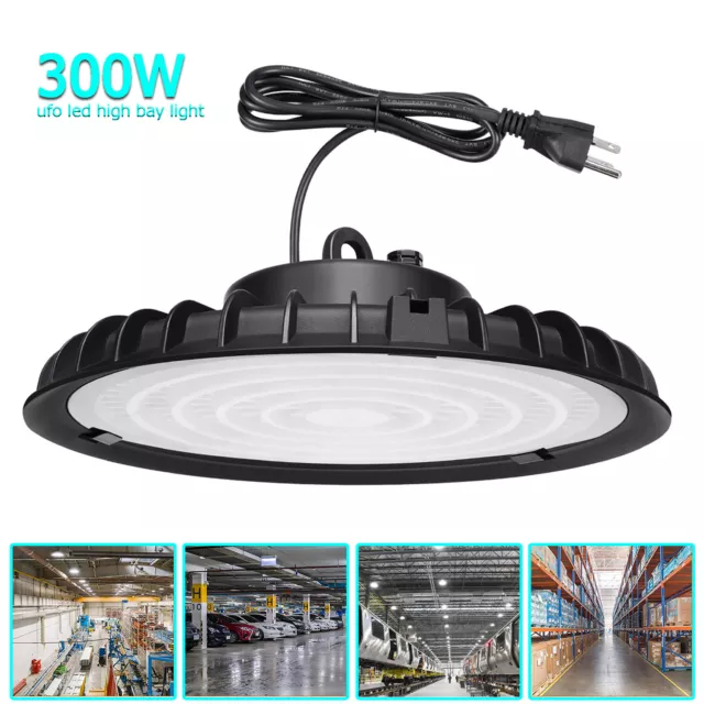 300W UFO Led High Bay Light Garage Factory Warehouse Commercial Shop Fixture