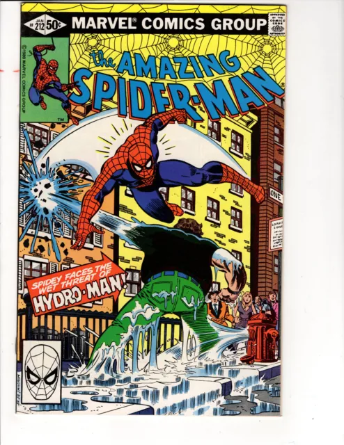 Amazing Spider-Man #212 (1980 MARVEL COMICS) 1st Appearance of Hydro-Man