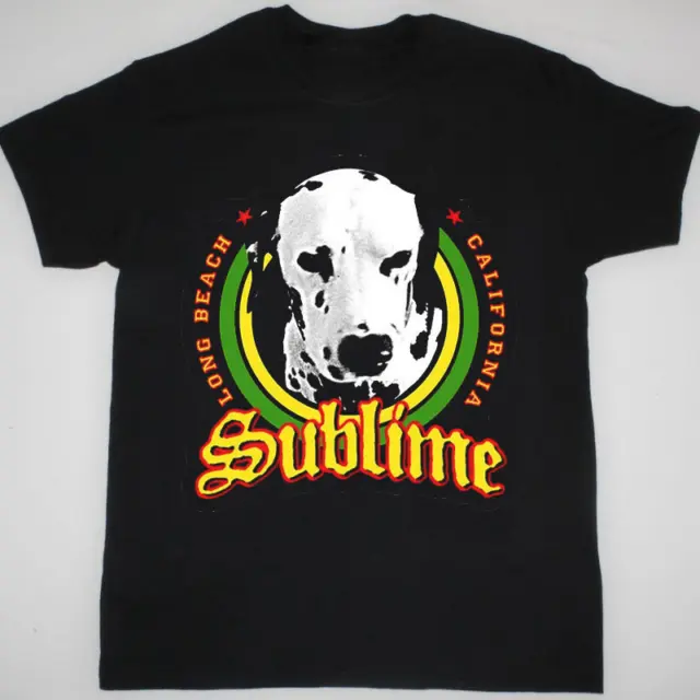 SUBLIME Lou dog Band Short Sleeve All Size Black Unisex Tee Shirt VC0926