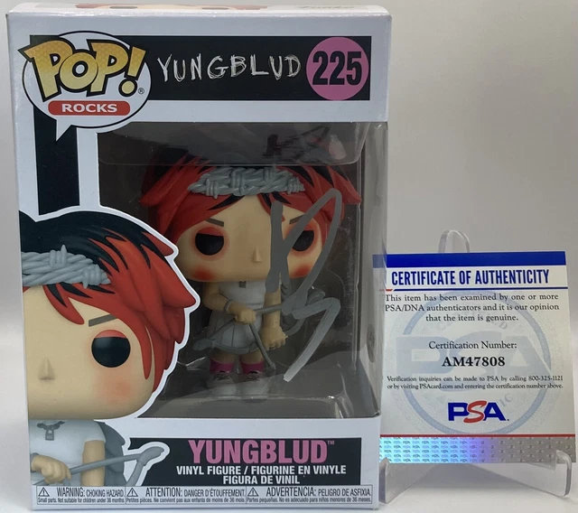 Yungblud Signed Autographed Funko Pop Vinyl Figure Pop Rocks #225 Psa/Dna Coa