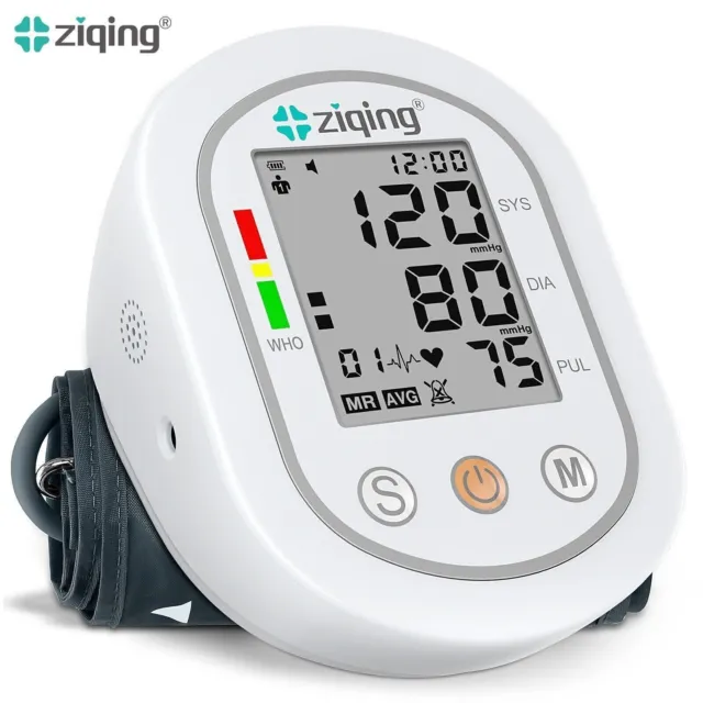 Ziqing Monitor de presión arterial Tensiómetro de doble uso y pulsómetro