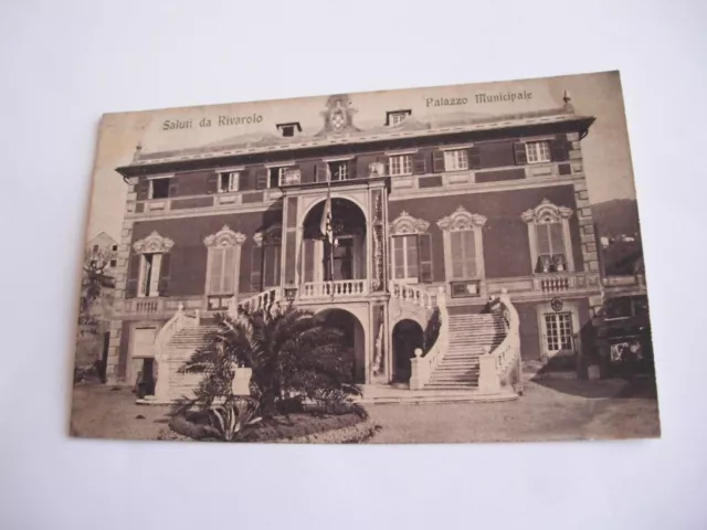 Genova - Saluti da Rivarolo Palazzo Municipale - non spedita f. p.