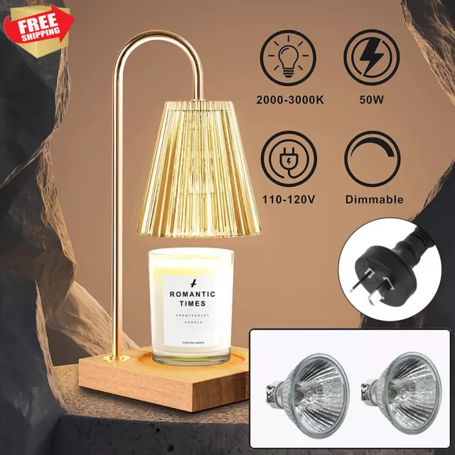 Candle Warmer Lamp Melting Wax Lamp Night Light Aromatherapy FREE 2PCS Bulbs
