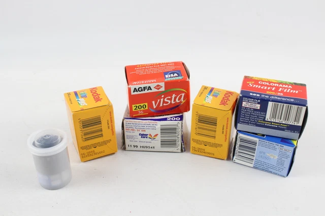 6 X ROLLS of 35mm EXPIRED CAMERA FILM Inc. Kodak & Konica Etc. £1.20 ...