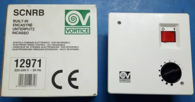 Vortice 12971 – Commande Encastrable pour Aspirateur Avec Régulateur Vitesse