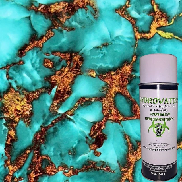Hydrographic Film Hydro Dipping Water Transfer Kit 16 oz 1SQ Seafoam Marble