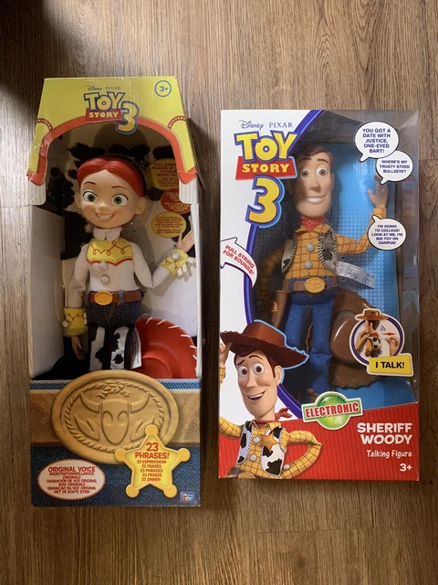 Toy Story Official Talking Dolls - Woody & Jessie - New, Disney Store, 13” Tall