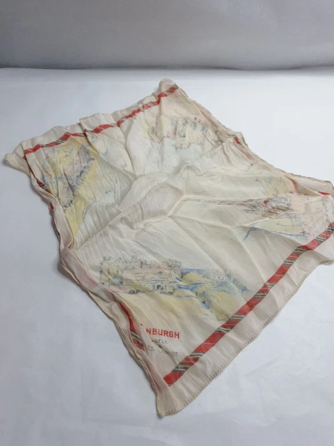 Articolo souvenir tessuto VINTAGE Edimburgo, hankie?