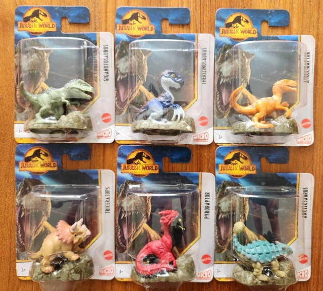 LOT DE 6 figurines dinosaures Jurassic World Dominion Mattel Micro Collection EUR 22,67 