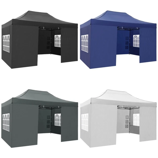 Pavillon 3x3/3x4,5m Wasserdicht Gartenzelt Partyzelt Faltpavillon Gartenpavillon
