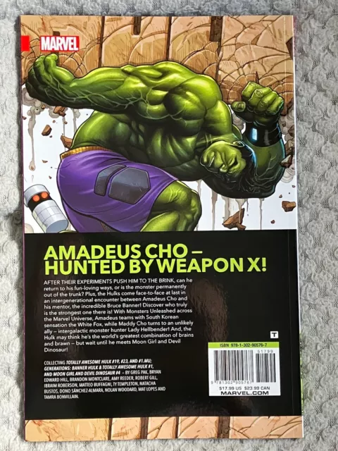 Marvel Comics The Totally Awesome HULK Graphic Novel 2017 New Adult Weapon H 2