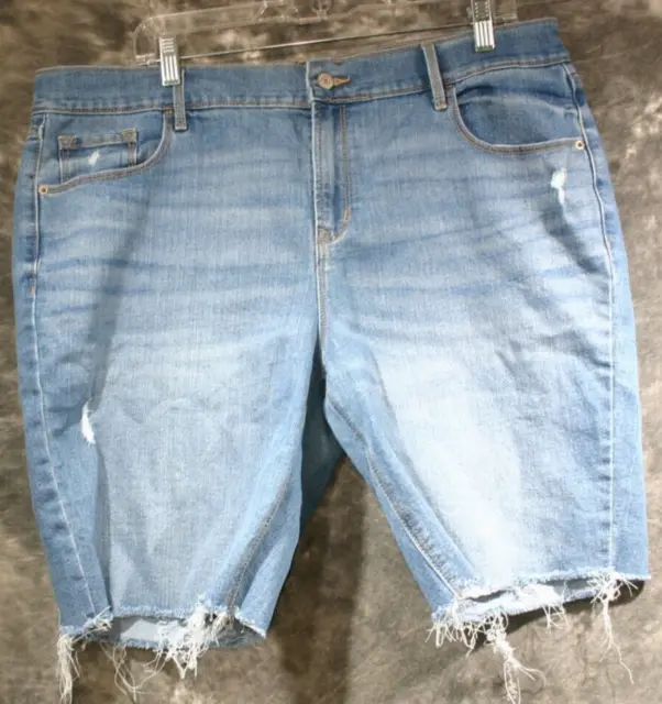 Old Navy Flirt Cut Off Jean Shorts Womens Size 16 Blue Denim Shorts 2