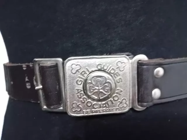 Girl Guide Association Leather Belt 30 Inch Uniform Accessories