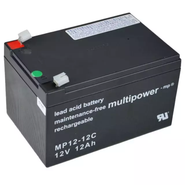 MULTIPOWER MP1,2-12 AGM batteria 12 V 1,2 Ah batteria VdS