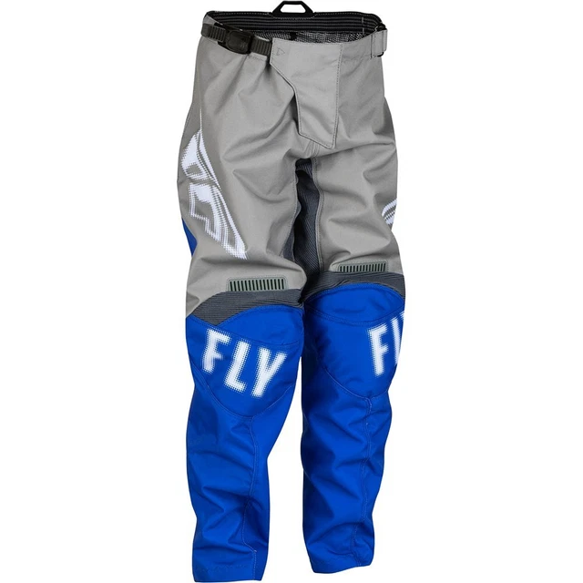 FLY F-16 Kids Motocross Pants Grey Blue Enduro Crosspants Quad ATV MX