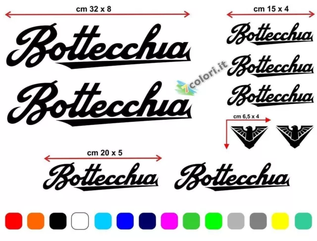 Kit de vinilos adhesivos para cuadro de bicicleta de carretera Bottecchia mtb