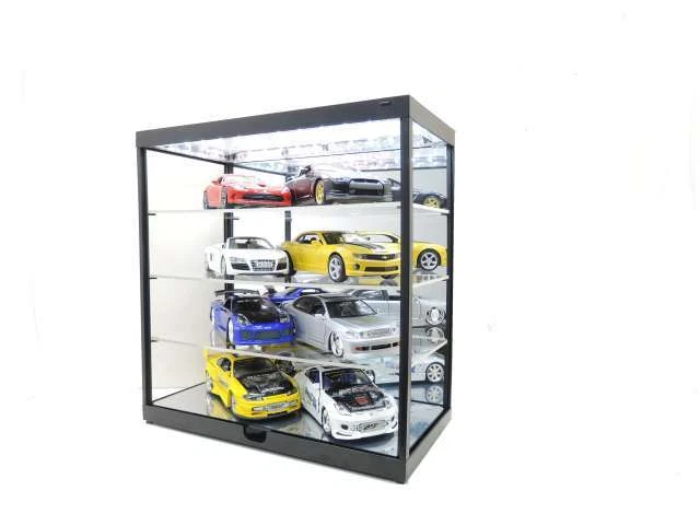 MBH Doppelvitrine Mit LED-Beleuchtung – 120 Cm, 2 Ebenen, Gehärtetes Glas Für Gastronomie