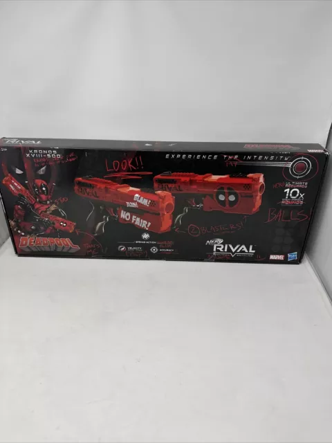 NERF Gun Lot RIVAL DEADPOOL KRONOS XVIII-500 2 Blasters and Ammo New in Open Box