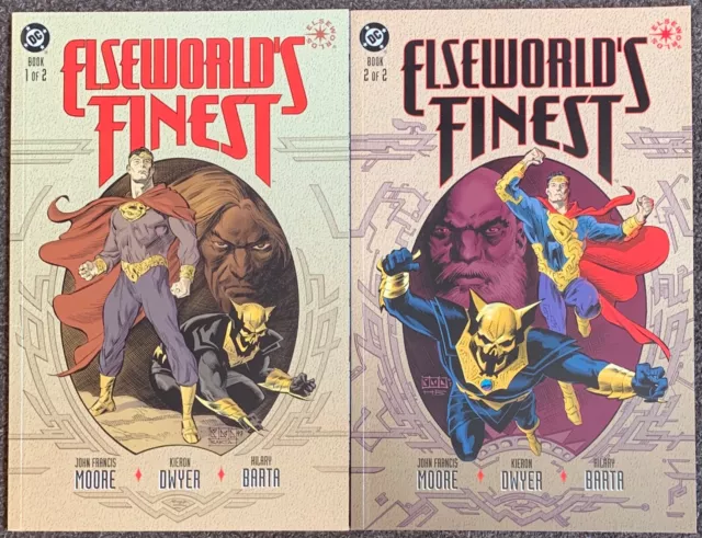 Lot complet Elseworld's Finest #1,2 1997 DC Comics Moore Dwyer Barta