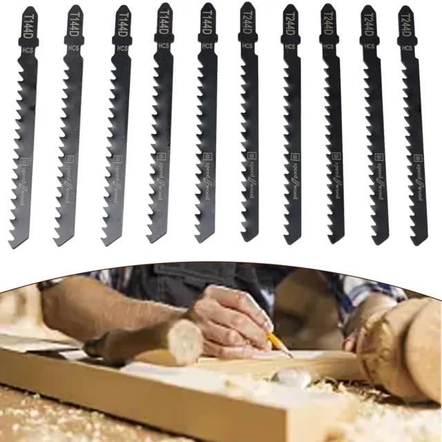 Hojas de sierra cuchillas de sierra acero de alto carbono alta velocidad T144D T244D madera 10 piezas