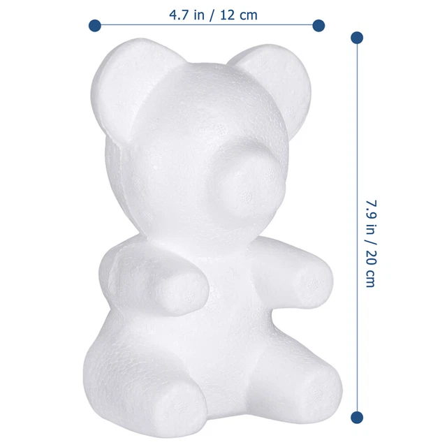 4pcs Unlackiert Blank Bär Modellierung Modelle DIY Bär Ornamente DIY Bär Puppen 4