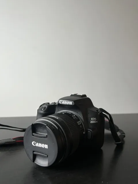 Canon EOS 200D Mark II 24.1MP Digital SLR Camera - Black (with EF-S 18-55mm Lens