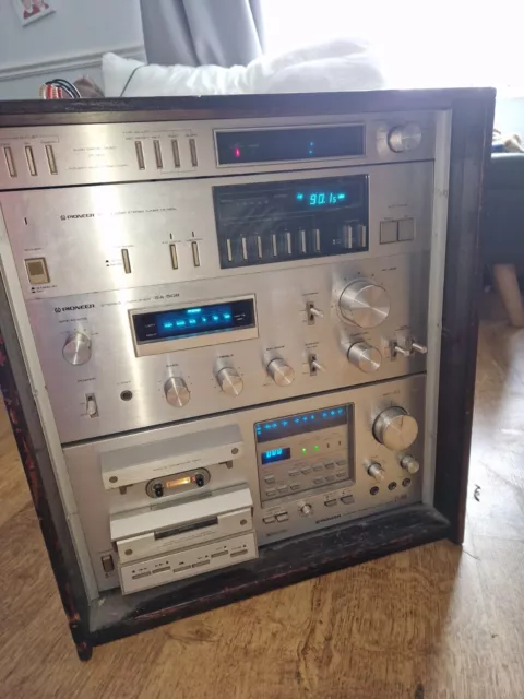 Vtg Pioneer 1979 Music Centre Ct-F980 Tape Deck / Sa-508 Amp / Dt-500 & Tx-720L