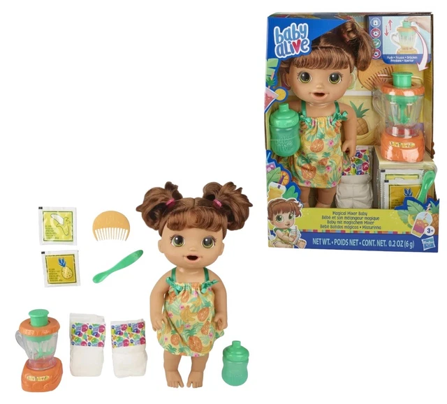 BABY ALIVE MAGICAL Mixer Baby Doll Berry Shake with Blender Accessories