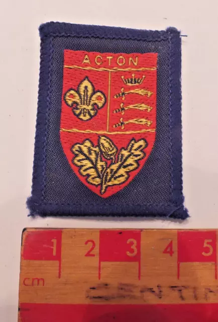 Vintage Boy Scouts Acton District County Area Badge (P)