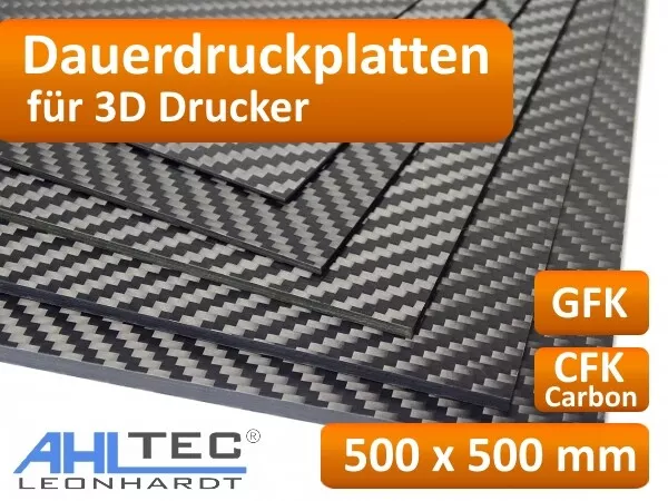 3D Imprimante Dauerdruckplatte pour 500 x 500mm - ABS Pla Petg Hanches Filament