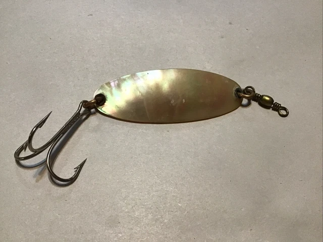 VINTAGE RARE! ABALONE Mother Of Pearl Red Head Wobbler Spoon Fishing Lure $16.85 - PicClick VINTAGE RARE! ABALONE Mother Of Pearl Red Head Wobbler Spoon Fishing Lure $16.85 - PicClick