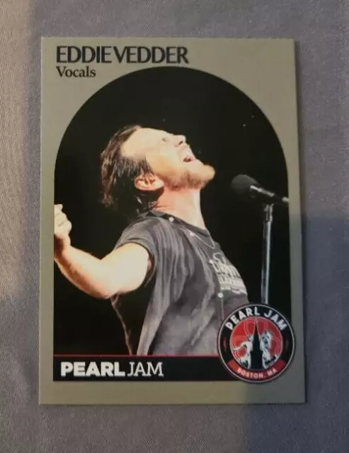 2018 Eddie Vedder Pearl Jam Boston Fenway Park Trading Baseball Card Hoops C