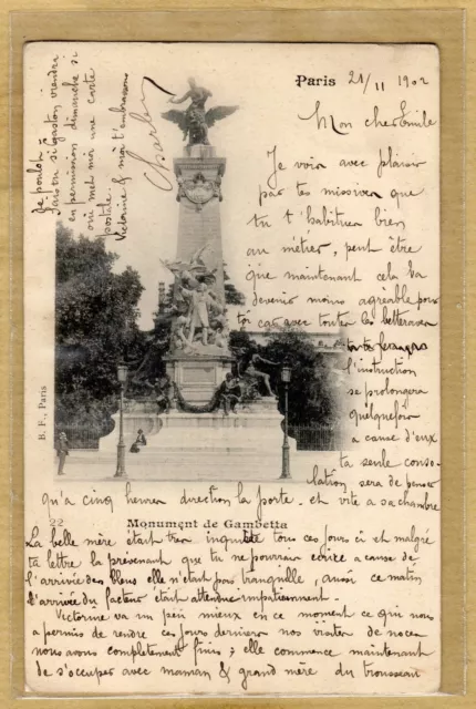 CPA Paris - Monument de Gambetta tp0175