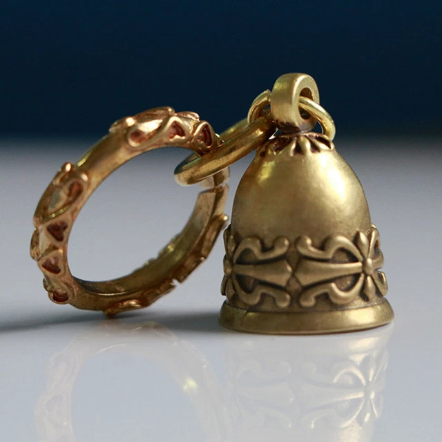 2 Pcs Lucky Bell Charm Bells Fortune Pendant Charms The Stylish