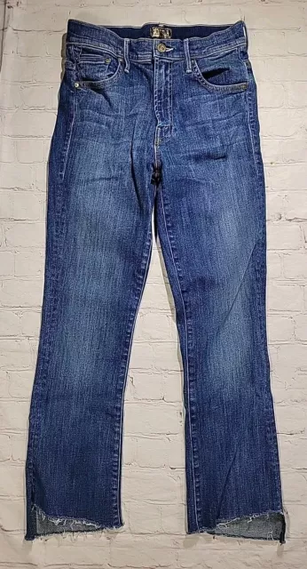 Mother Jeans The Insider Crop Step Fray Not Rough Enough Size 24(25x25)