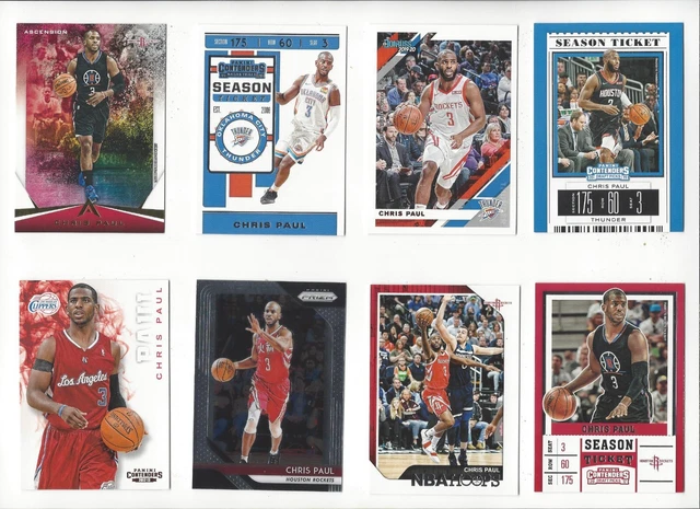 29 Different Chris Paul cards Hornets Clippers Rockets Thunder Wake Forest