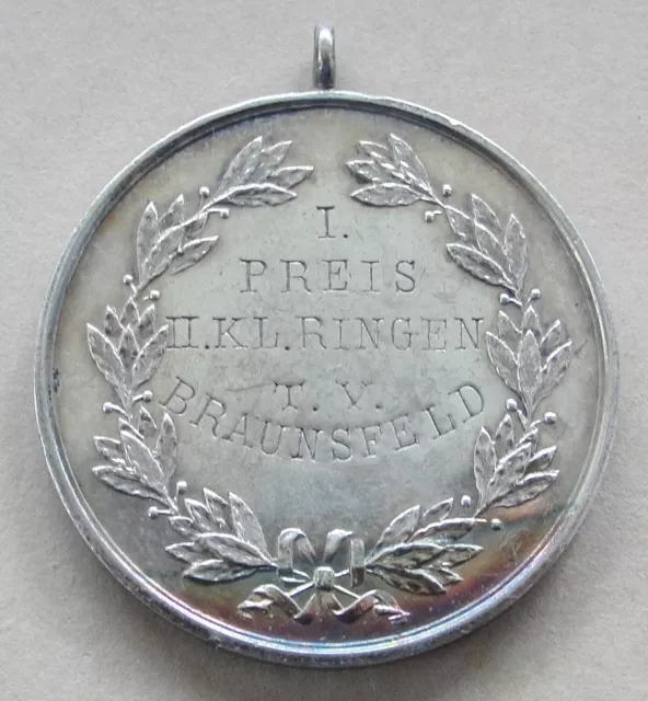 Turnverein Braunsfeld - alte Preismedaille, wohl 20er Jahre (Köln)