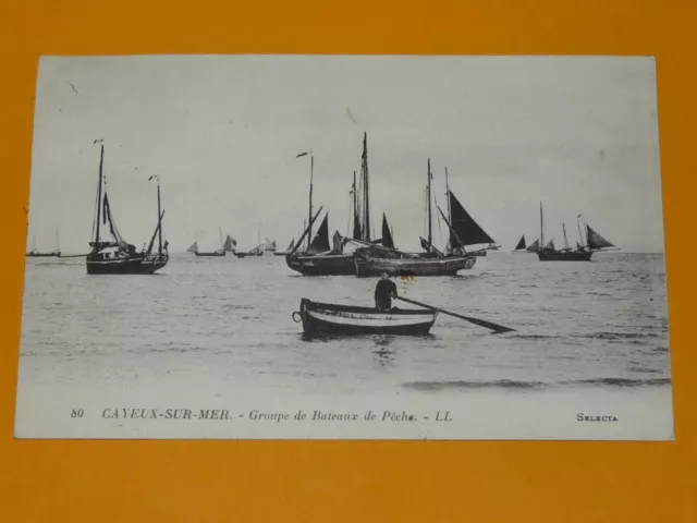 Cpa Carte Postale 1926 Somme Cayeux-Sur-Mer Bateaux De Peche