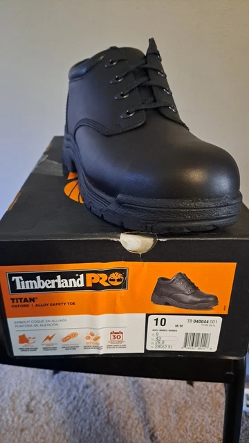 TIMBERLAND PRO TITAN Oxford Mens 10 Brown Alloy Safety Toe  display picture 3