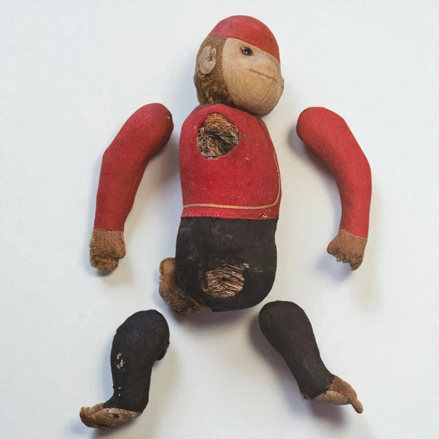 VINTAGE 1920S SCHUCO Bellhop Monkey Yes/No Monkey Tail Works
