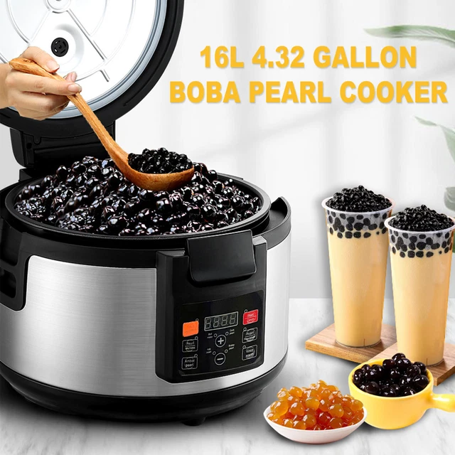 Wixkix Automatic Boba Tea Machine Cooker Commercial Boba Pot 16L Pearl Maker