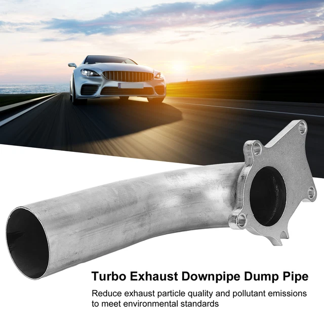 57mm Exhaust Downpipe Dump Pipe With Gasket 5 Flange Stainless Steel