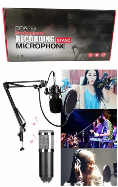 Kit Microfono A Condensatore Professionale Studio Registrazione